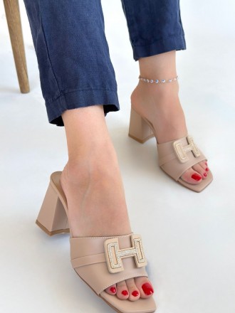 Armury Kadın Cilt Topuklu Terlik - ER265323