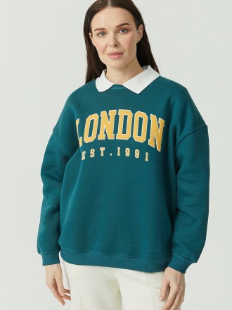 Armury Kadın Gömlek Yaka Baskılı Sweat Üst-PM399199 