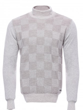 Armury Erkek Kemik Desenli Yarım Balıkçı Yaka Triko -WTM-1120