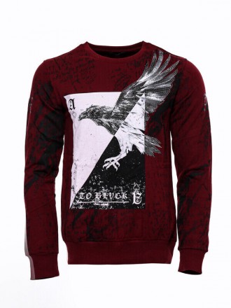 Armury Erkek Taşlı Baskılı Sweatshirt - WSWP-1000-502