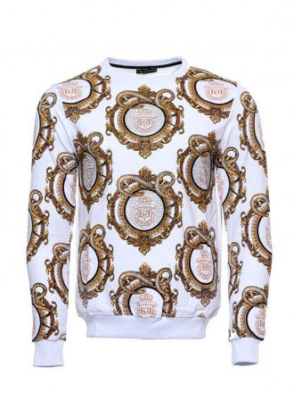 Armury Erkek Baskılı Taşlı Bisiklet Yaka Sweatshirt -WSWP-1000-710