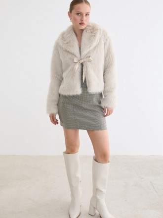 Armury Kadın Garni Deri Fiyonk Detaylı Kürk-LM28-5849