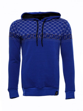 Armury Erkek Kapşonlu Taşlı Baskılı Desenli Sweatshirt -WSWP-1000-204