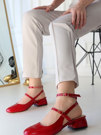 Karmia Rugan Topuklu Kemerli Ayakkabı - ER260450