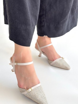 Lannia Bej Cilt Topuklu Ayakkabı - ER265425