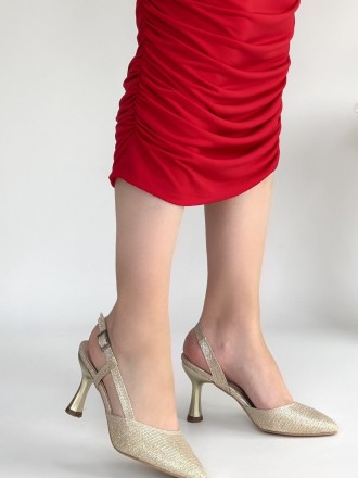 Mindra Cilt Simli Topuklu Ayakkabı - ER267826