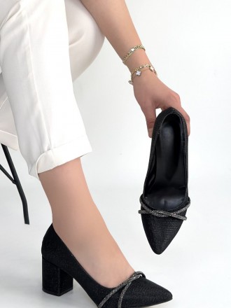 Rewina Simli Cilt Topuklu Ayakkabı - ER267803