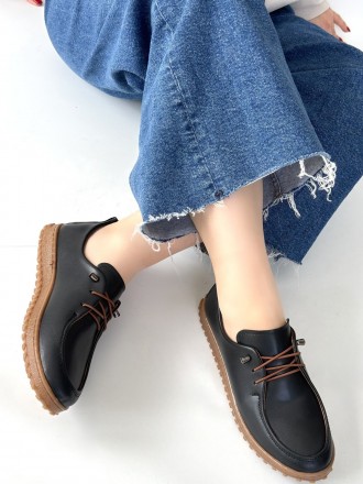 Gurox Cilt Bağcıklı Babet Ayakkabı - ER268104