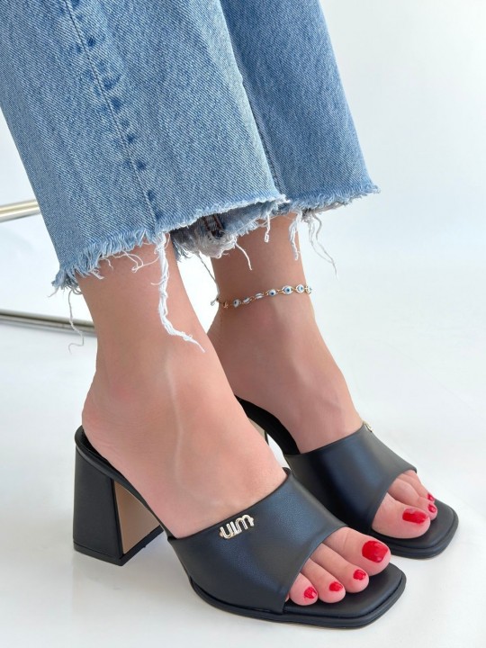 Armury Kadın Cilt Topuklu Terlik - ER265320