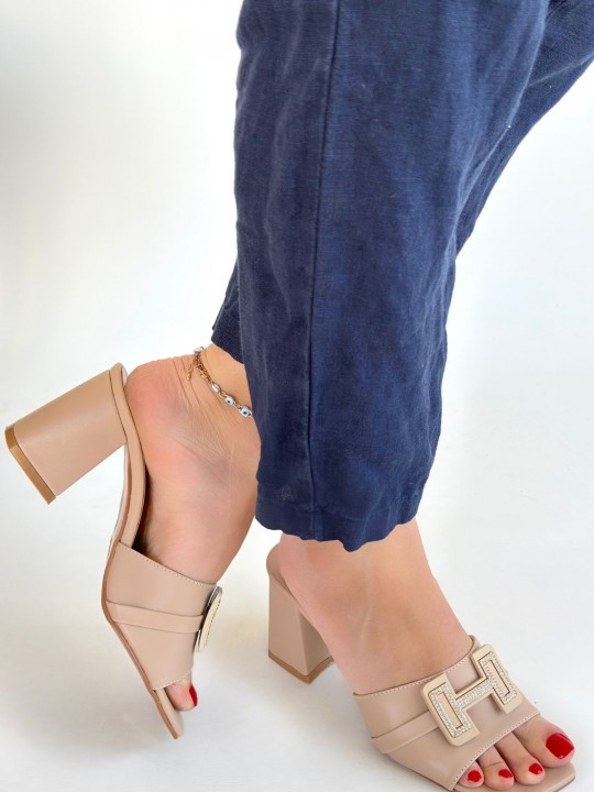 Armury Kadın Cilt Topuklu Terlik - ER265323