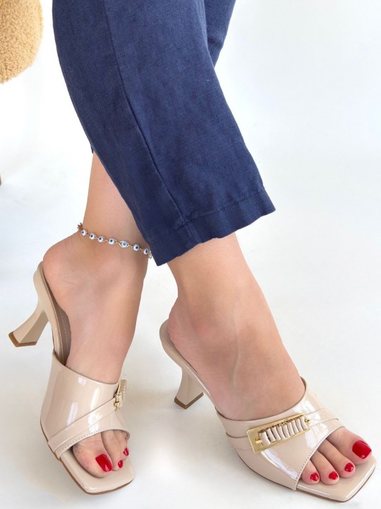 Armury Kadın Rugan Topuklu Terlik - ER265305