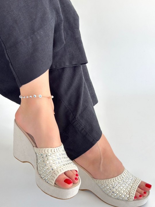 Armury Kadın Triko Dolgu Topuk Terlik - ER265386