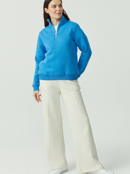 Armury Kadın Yakası Fermuarlı Sweatshirt-PM398647 