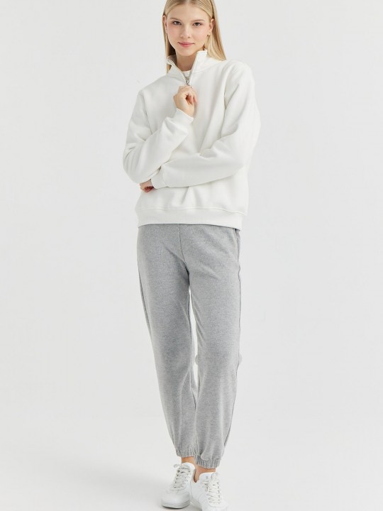 Armury Kadın Yakası Fermuarlı Sweatshirt-PM398647 