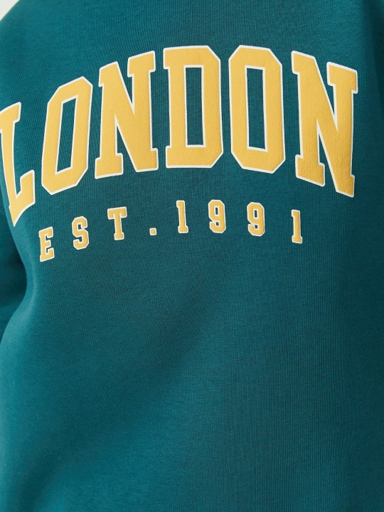 Armury Kadın Gömlek Yaka Baskılı Sweat Üst-PM399199 