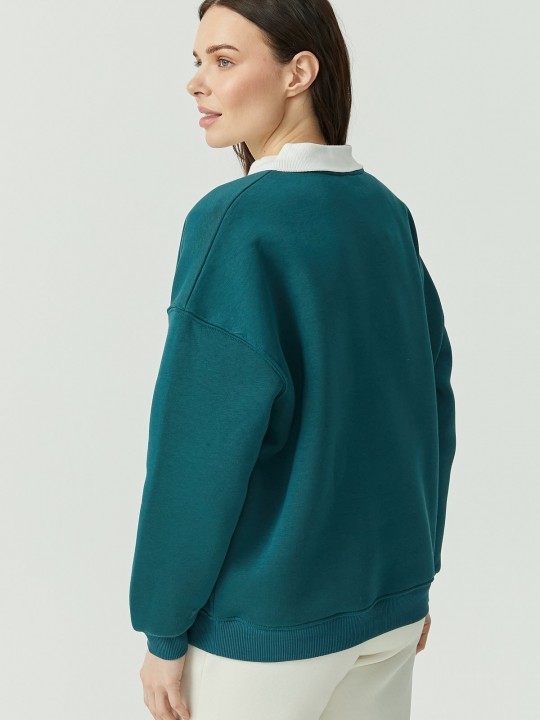 Armury Kadın Gömlek Yaka Baskılı Sweat Üst-PM399199 