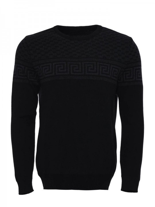 Armury Erkek Göğüs Desenli Bisiklet Yaka Triko -WSWT-1175-10