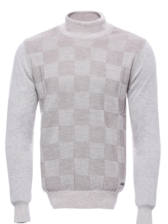 Armury Erkek Kemik Desenli Yarım Balıkçı Yaka Triko -WTM-1120