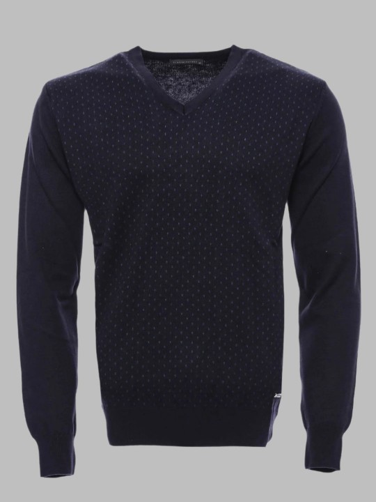 Armury Erkek Nokta Desenli V Yaka Kazak-WTM-1141