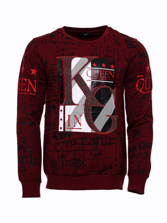 Armury Erkek Taşlı Baskılı Sweatshirt -WSWP-1000-501