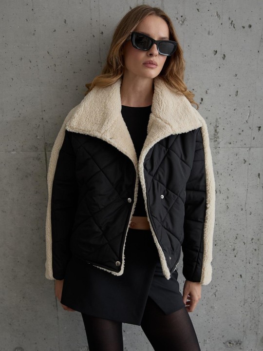 Armury Kadın Çıt Çıt Detaylı Kapitone Mont-LM28-5774