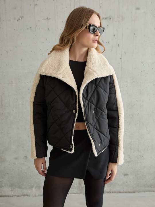 Armury Kadın Çıt Çıt Detaylı Kapitone Mont-LM28-5774