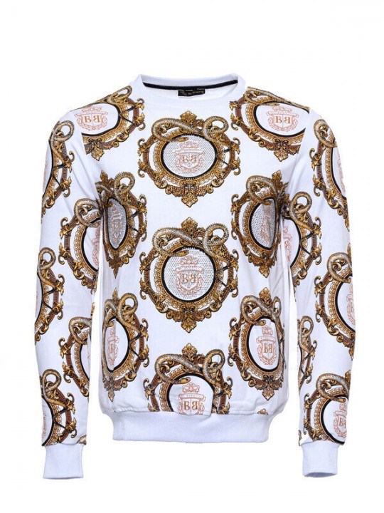 Armury Erkek Baskılı Taşlı Bisiklet Yaka Sweatshirt -WSWP-1000-710