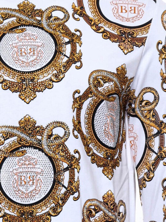 Armury Erkek Baskılı Taşlı Bisiklet Yaka Sweatshirt -WSWP-1000-710