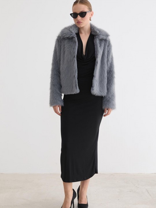 Armury Kadın Agraf Kapamalı Astarlı Kürk-LM28-5847