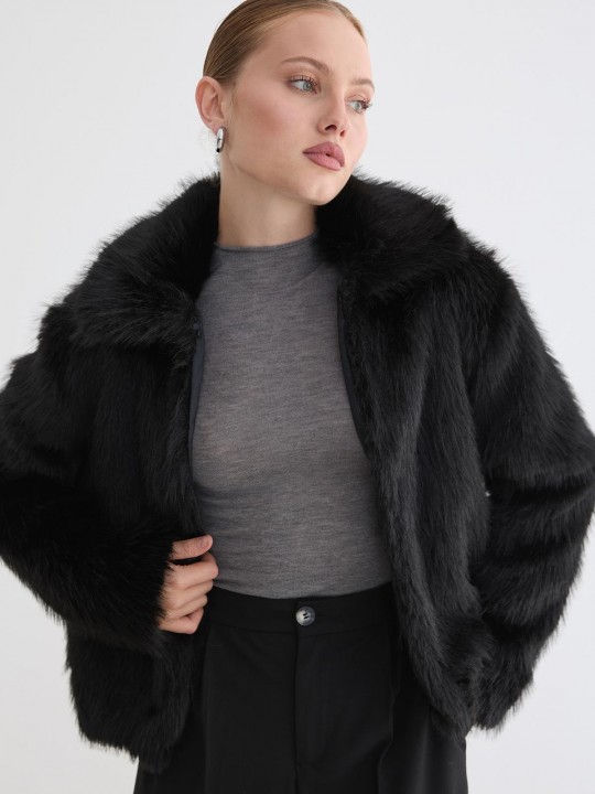 Armury Kadın Agraf Kapamalı Astarlı Kürk-LM28-5847