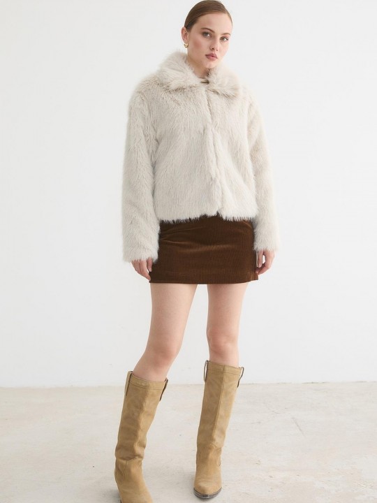 Armury Kadın Agraf Kapamalı Astarlı Kürk-LM28-5847