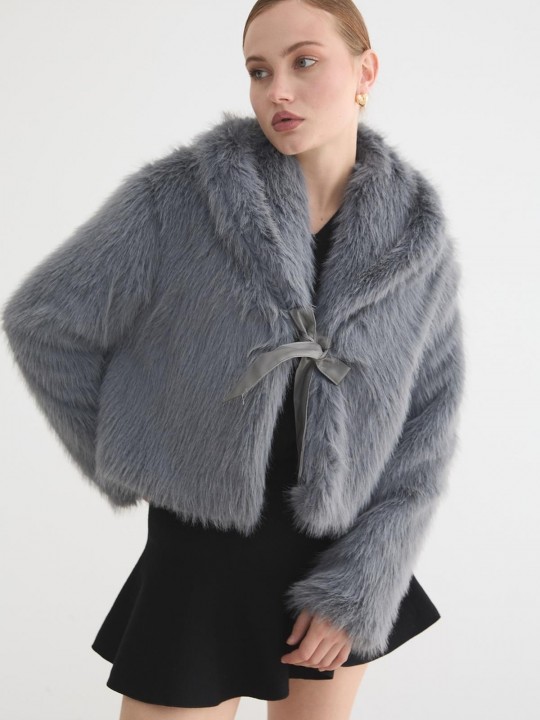 Armury Kadın Garni Deri Fiyonk Detaylı Kürk-LM28-5849