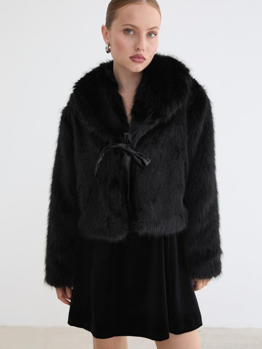 Armury Kadın Garni Deri Fiyonk Detaylı Kürk-LM28-5849