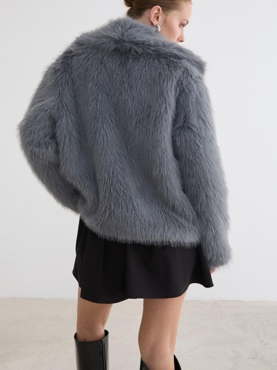 Armury Kadın Kürklü Uzun Kollu Mont -LM28-5803