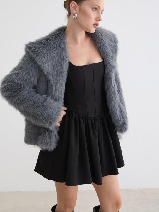 Armury Kadın Kürklü Uzun Kollu Mont -LM28-5803