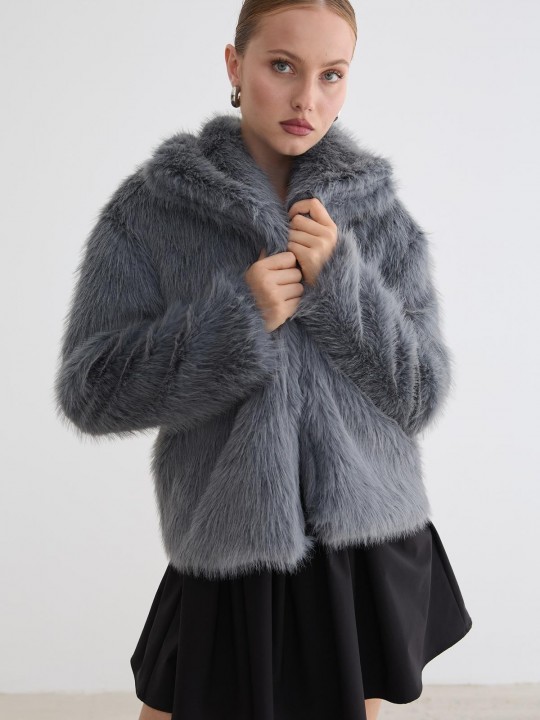 Armury Kadın Kürklü Uzun Kollu Mont -LM28-5803