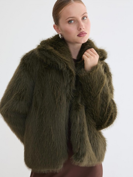 Armury Kadın Kürklü Uzun Kollu Mont -LM28-5803