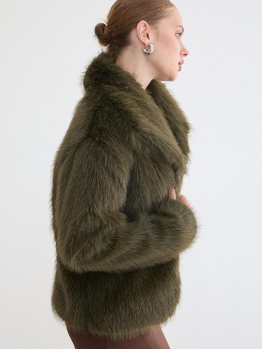 Armury Kadın Kürklü Uzun Kollu Mont -LM28-5803