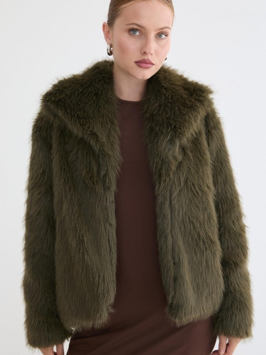 Armury Kadın Kürklü Uzun Kollu Mont -LM28-5803