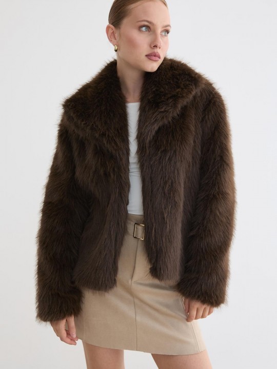 Armury Kadın Kürklü Uzun Kollu Mont -LM28-5803