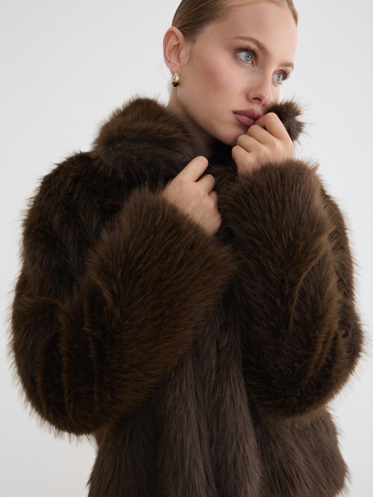 Armury Kadın Kürklü Uzun Kollu Mont -LM28-5803