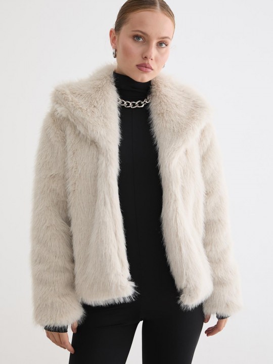 Armury Kadın Kürklü Uzun Kollu Mont -LM28-5803