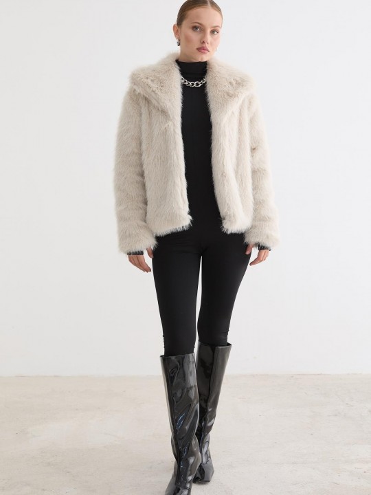 Armury Kadın Kürklü Uzun Kollu Mont -LM28-5803