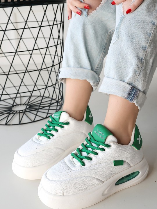 Armury Kadın Cilt Detaylı Bağcıklı Spor Ayakkabı - ER257232