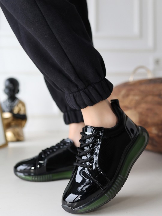 Armury Kadın Rugan Bağcıklı Spor Ayakkabı - ER261571