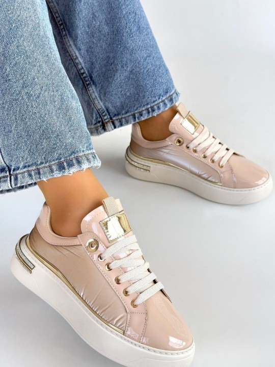 Armury Kadın Rugan Paraşüt Detaylı Bağcıklı Spor Ayakkabı - ER265602