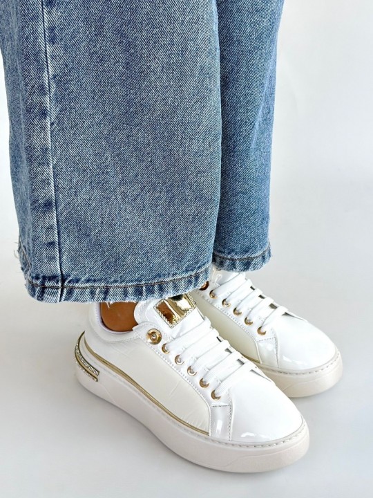 Armury Kadın Rugan Paraşüt Detaylı Bağcıklı Spor Ayakkabı - ER265602