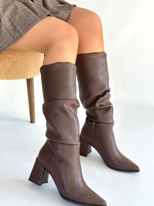 Armury Kadın Cilt Topuklu Çizme - ER266065