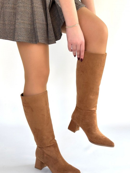 Armury Kadın Süet Topuklu Çizme - ER266086