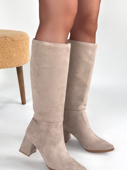 Armury Kadın Süet Topuklu Çizme - ER266086